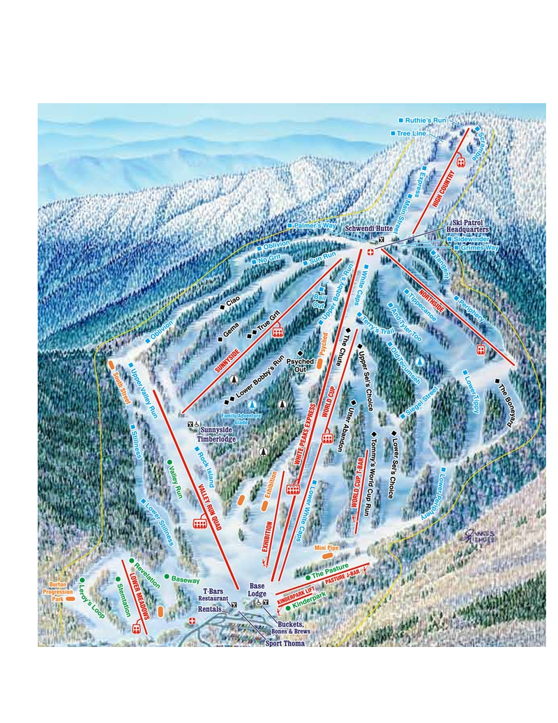 Waterville Valley Map